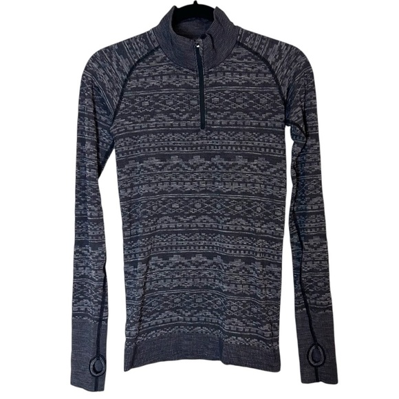 Lululemon Rest Less 1/4 Zip- Long Sleeve Pullover- Size 6 - Picture 6 of 12